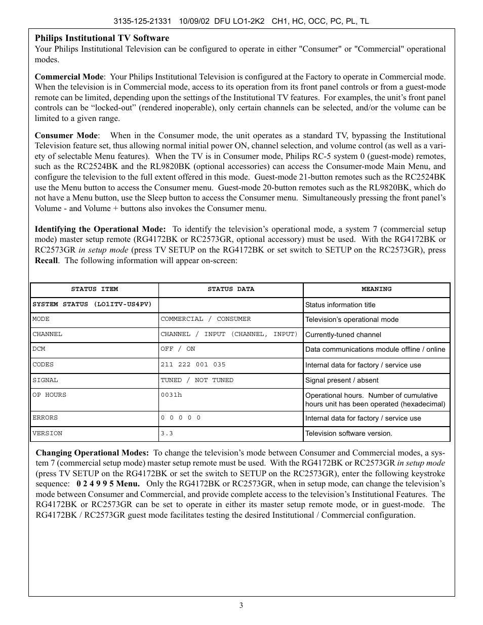 Philips 19" ITV Card w-NET 1 User Manual | Page 3 / 12
