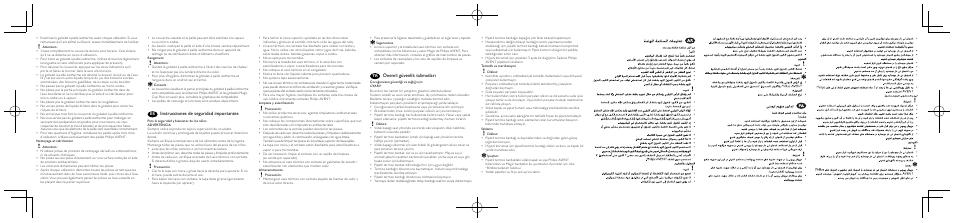 Önemli güvenlik talimatları, Instrucciones de seguridad importantes | Philips AVENT Insulated Straw Cups SCF766-00 9oz 12m+ Straw User Manual | Page 2 / 2