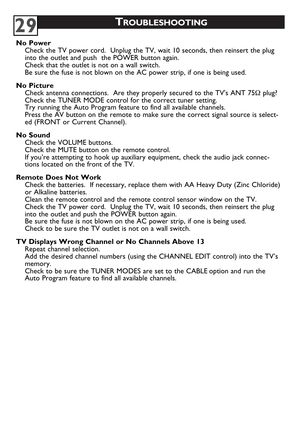 Philips 20PT6245-37 User Manual | Page 33 / 34