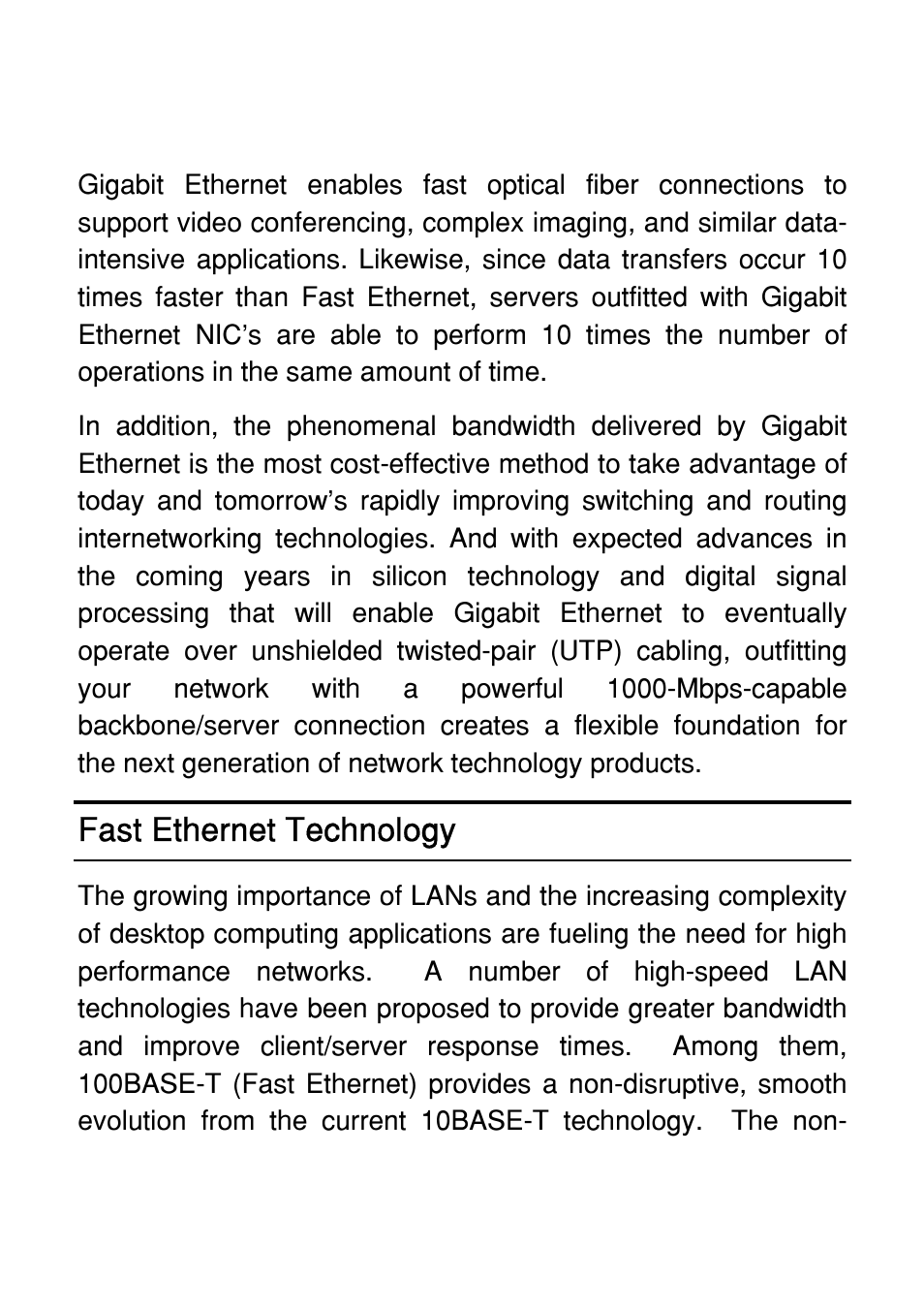 Fast ethernet technology | Atlantis Land 8 ports 10/100/1000Mbps User Manual | Page 7 / 19