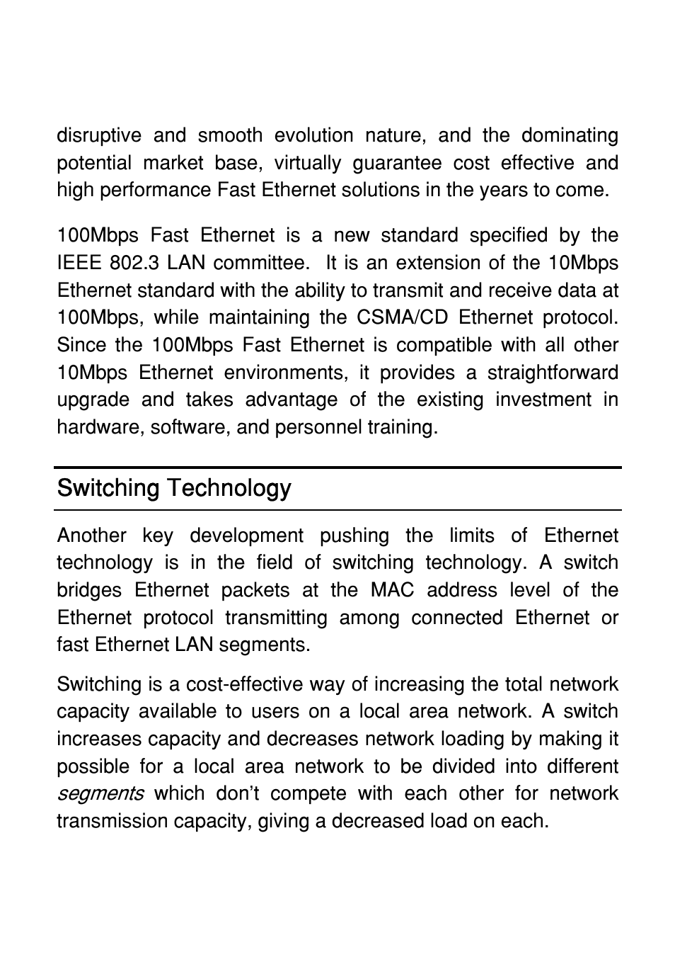 Switching technology | Atlantis Land 8 ports 10/100/1000Mbps User Manual | Page 8 / 19