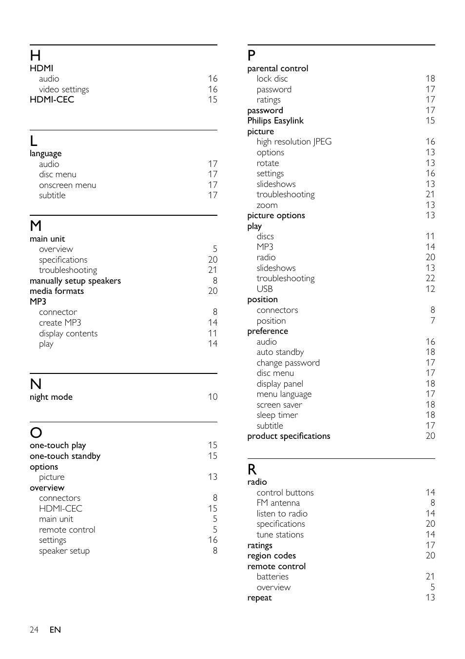 Philips HTS3531-F7 User Manual | Page 26 / 28