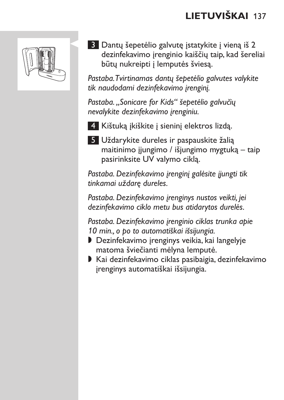 Philips Sonicare HealthyWhite Rechargeable sonic toothbrush HX6731-34 3 Modes 2 brush heads Whitening pen User Manual | Page 137 / 282