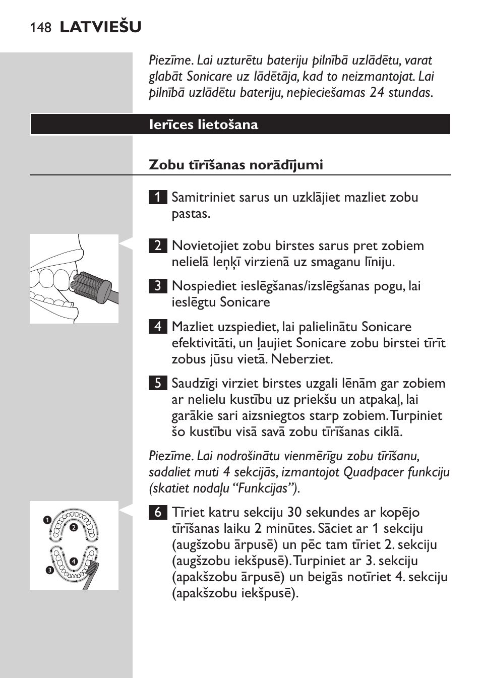 Philips Sonicare HealthyWhite Rechargeable sonic toothbrush HX6731-34 3 Modes 2 brush heads Whitening pen User Manual | Page 148 / 282