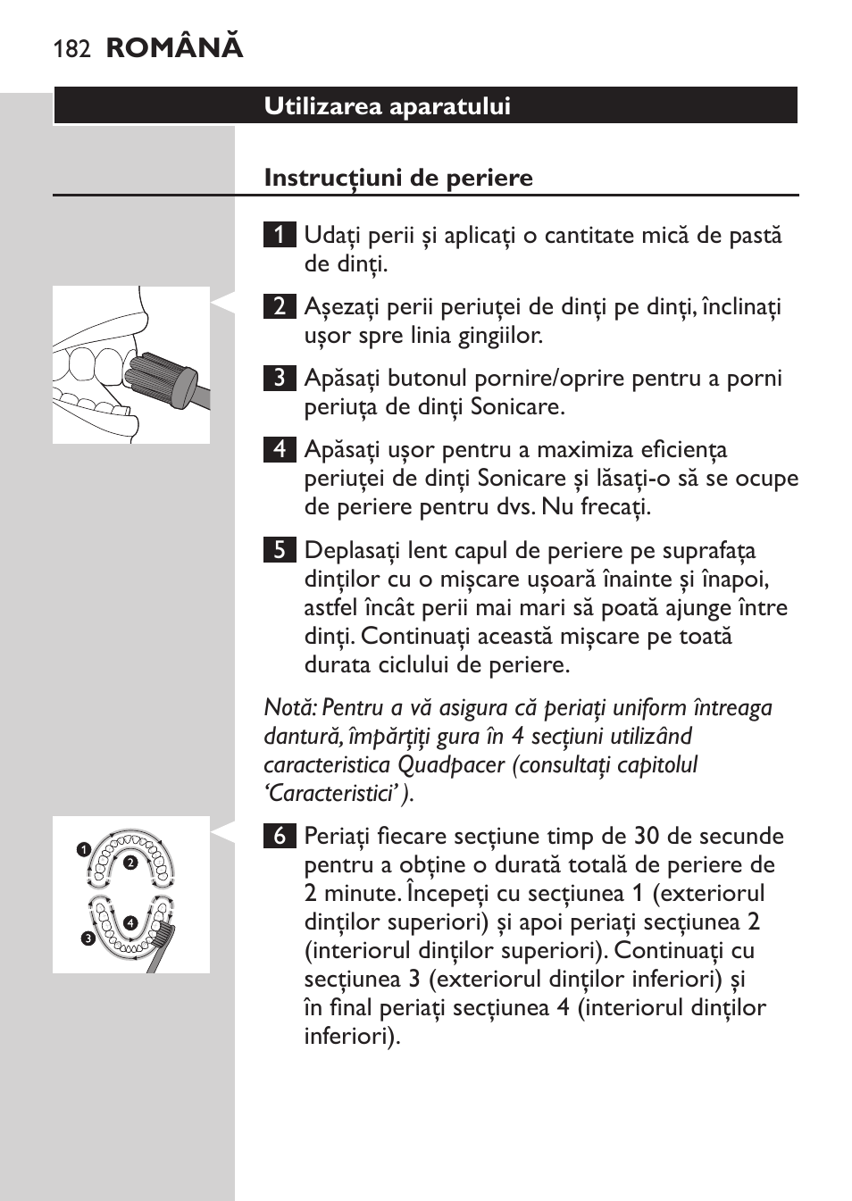 Philips Sonicare HealthyWhite Rechargeable sonic toothbrush HX6731-34 3 Modes 2 brush heads Whitening pen User Manual | Page 182 / 282