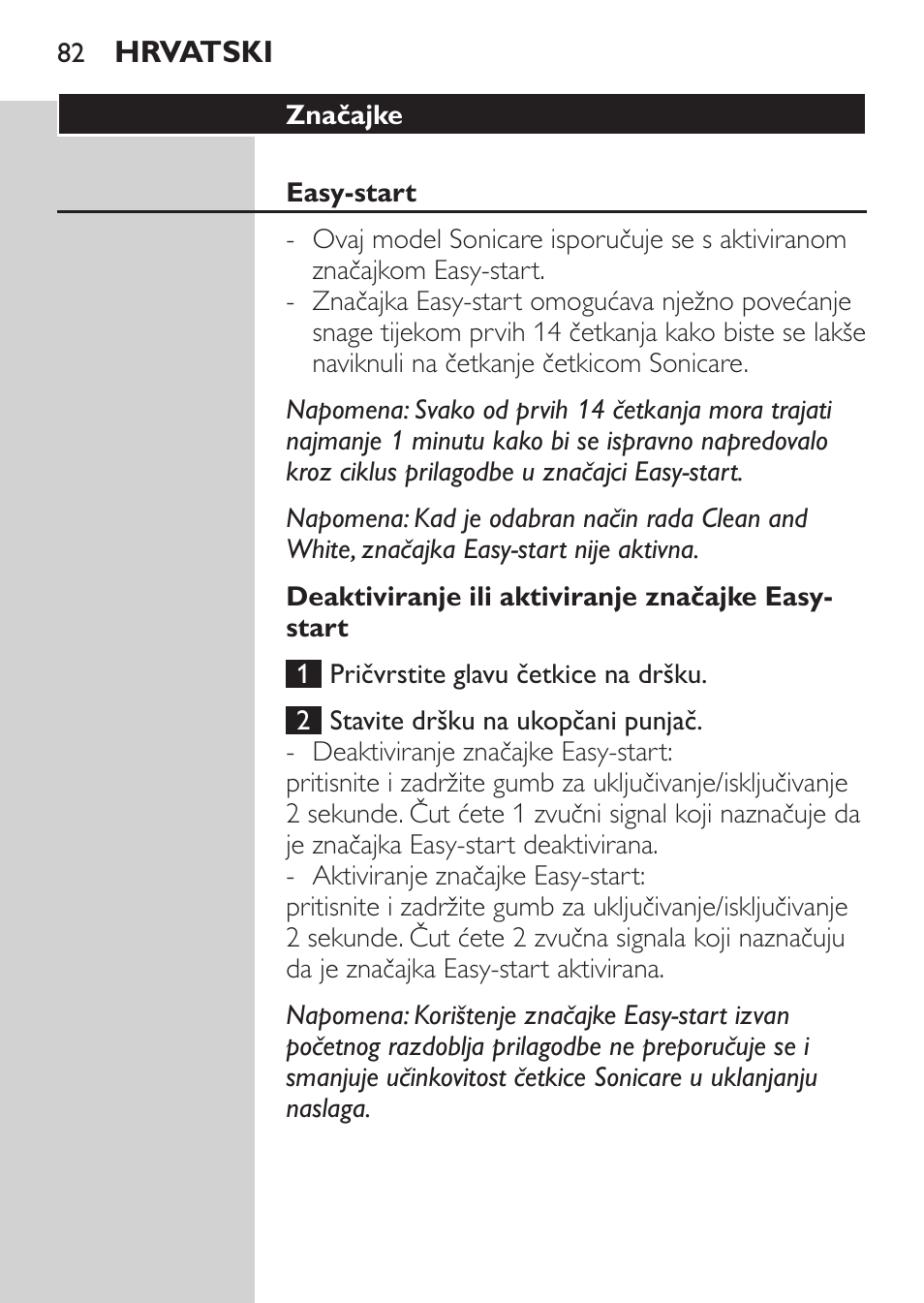 Philips Sonicare HealthyWhite Rechargeable sonic toothbrush HX6731-34 3 Modes 2 brush heads Whitening pen User Manual | Page 82 / 282