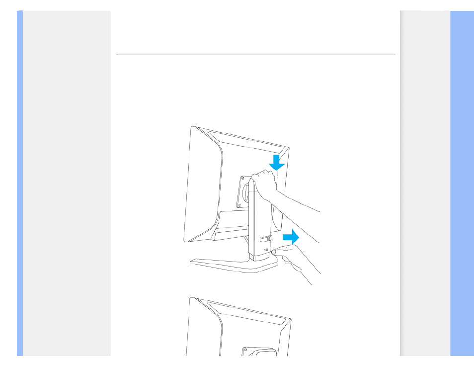 Rotating the monitor | Philips 190P7EB-27 User Manual | Page 47 / 108