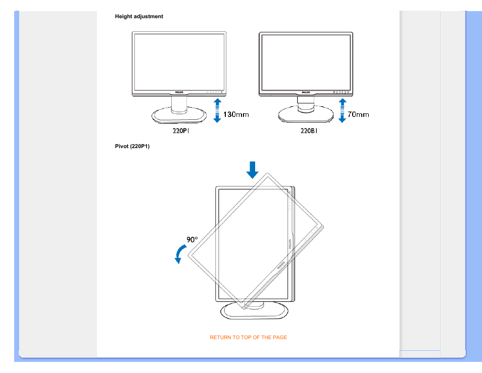 Philips 220P1ES-00 User Manual | Page 33 / 97