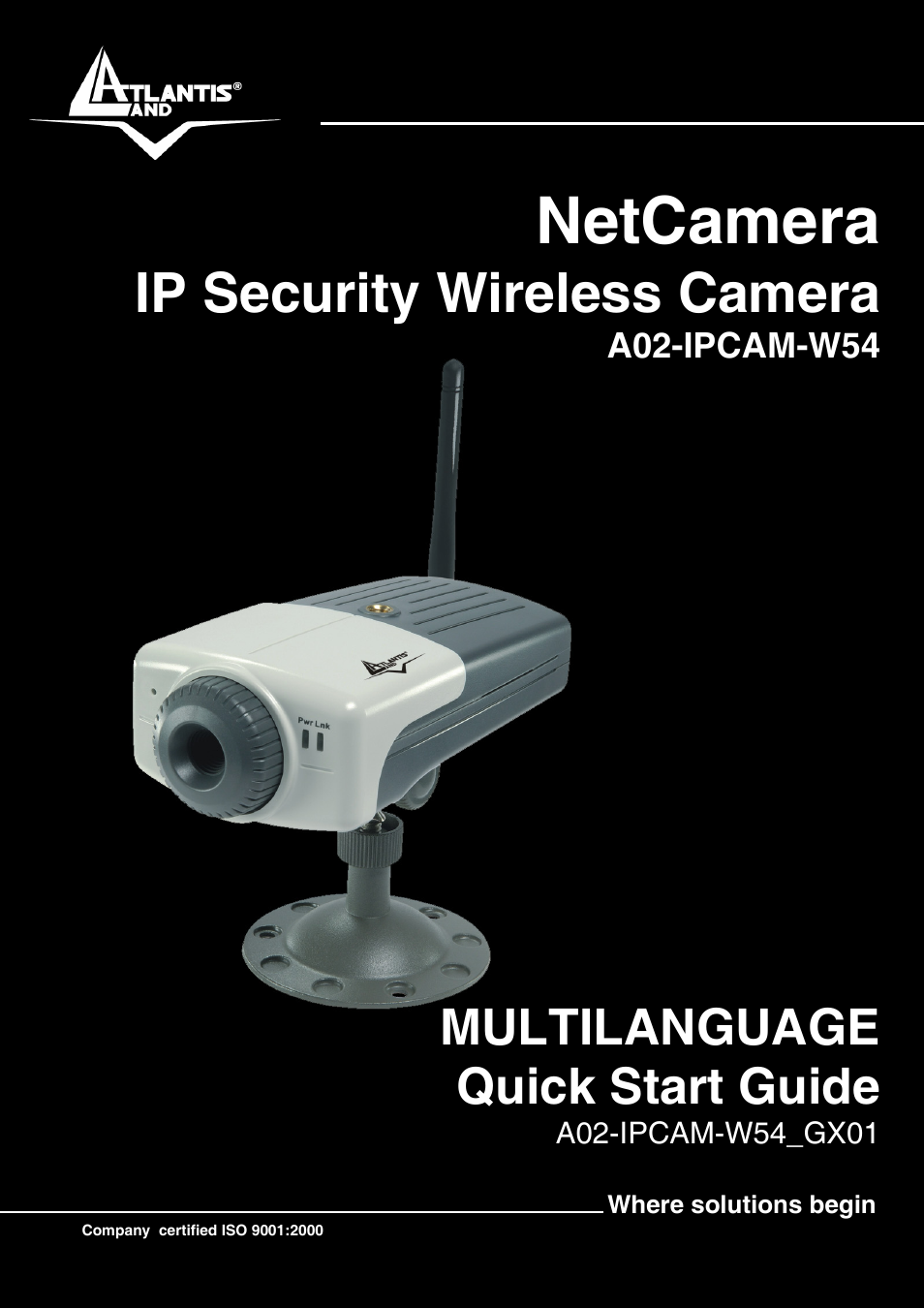 Atlantis Land A02-IPCAM-W54 User Manual | 33 pages