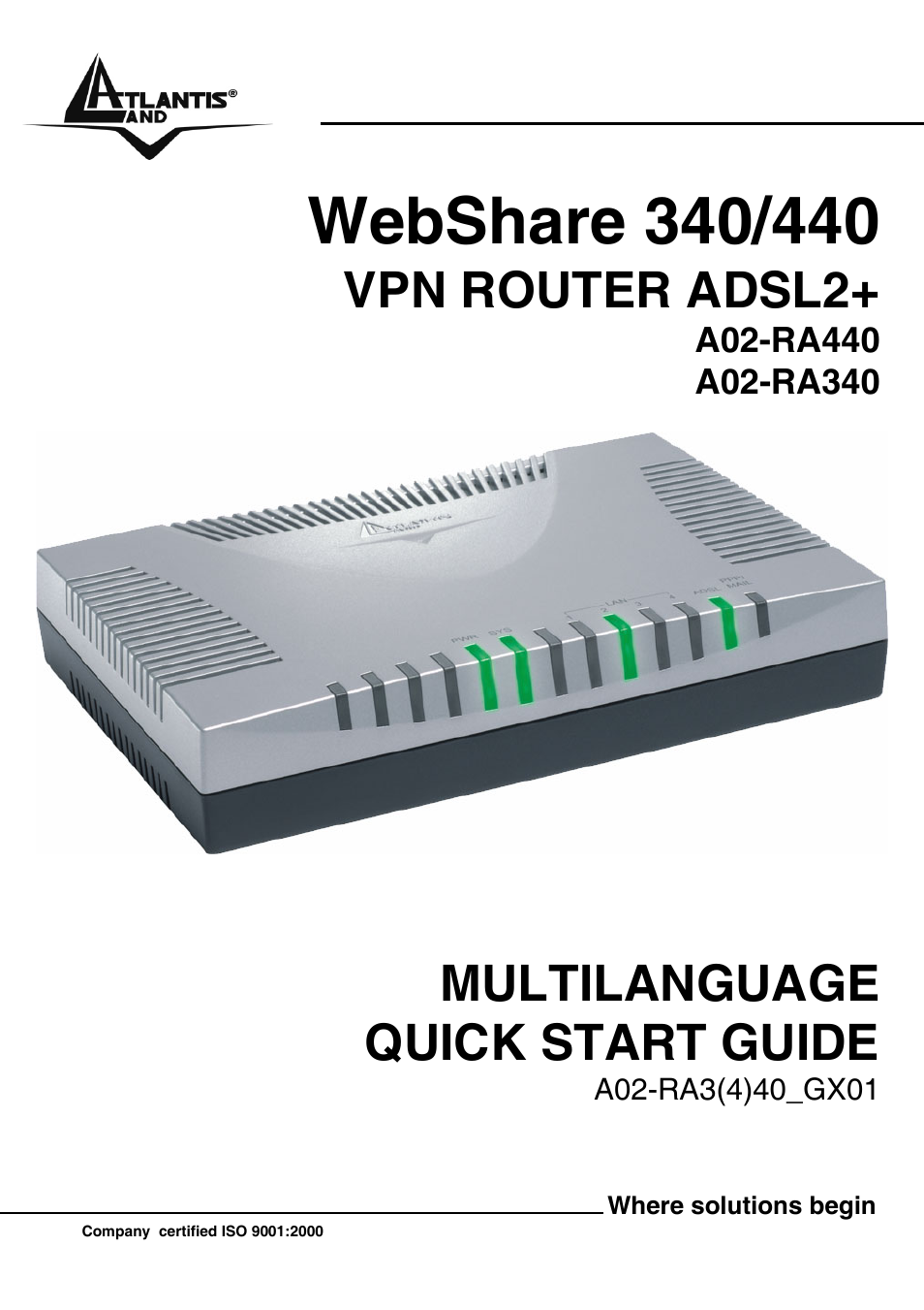 Atlantis Land A02-RA440 User Manual | 81 pages