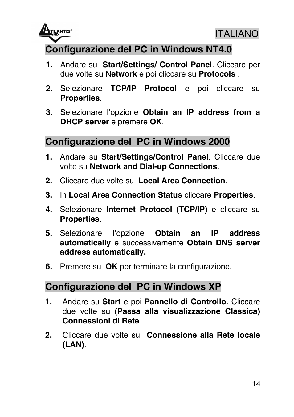 Atlantis Land A02-RA440 User Manual | Page 14 / 81