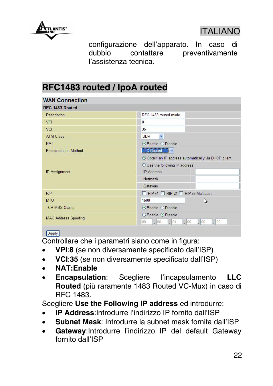 Atlantis Land A02-RA440 User Manual | Page 22 / 81