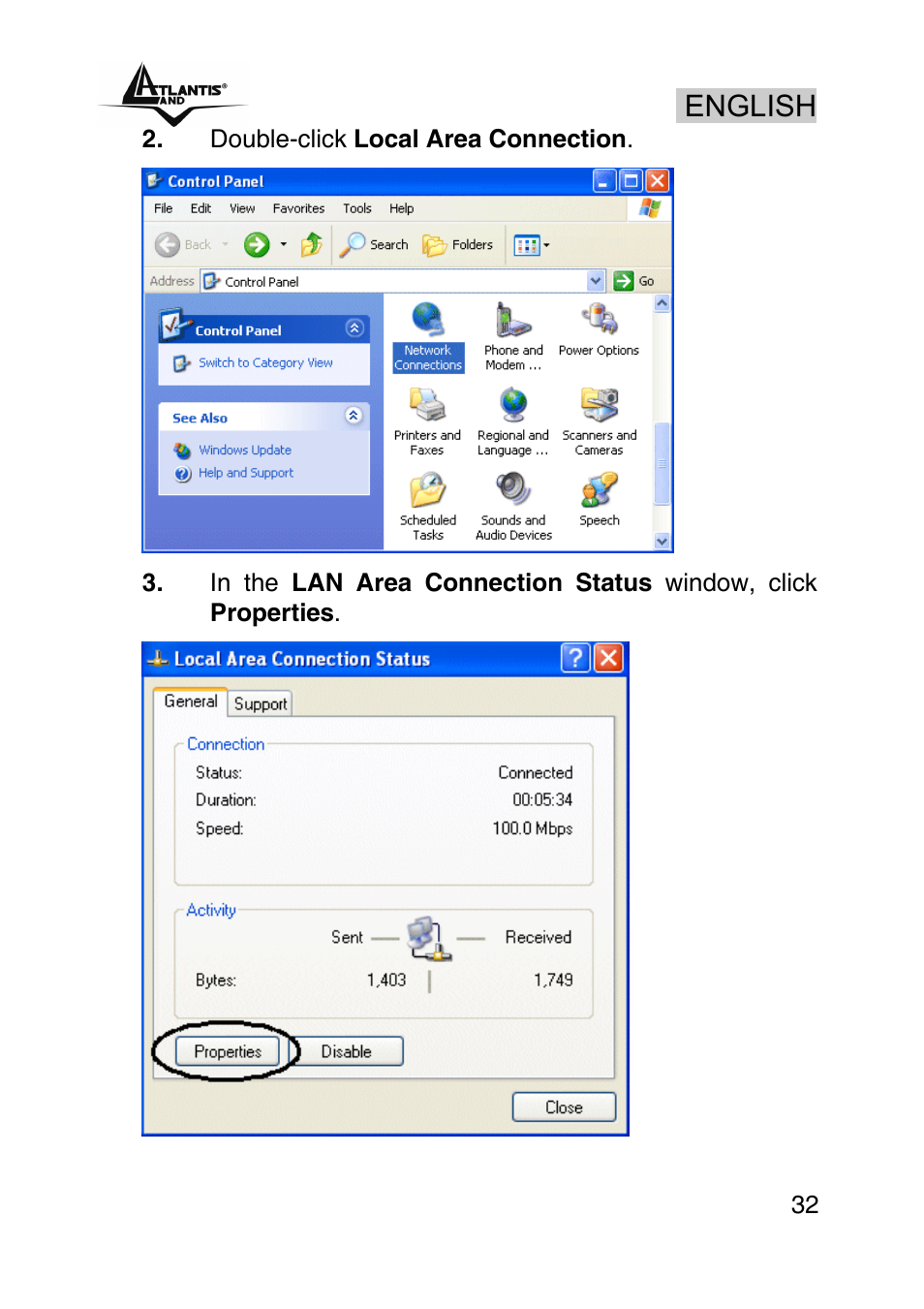 English | Atlantis Land A02-RA440 User Manual | Page 32 / 81