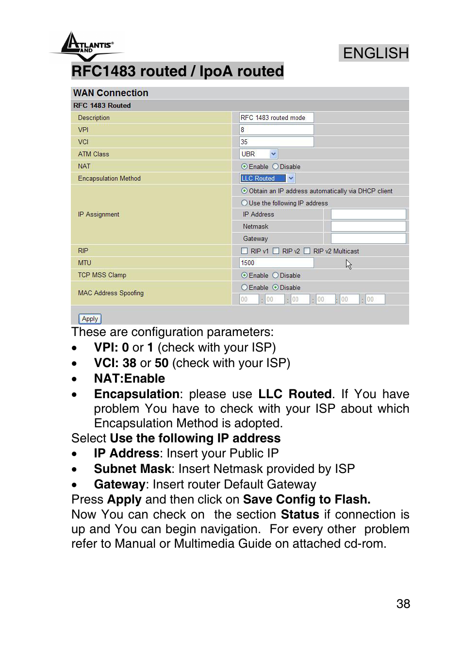 Atlantis Land A02-RA440 User Manual | Page 38 / 81