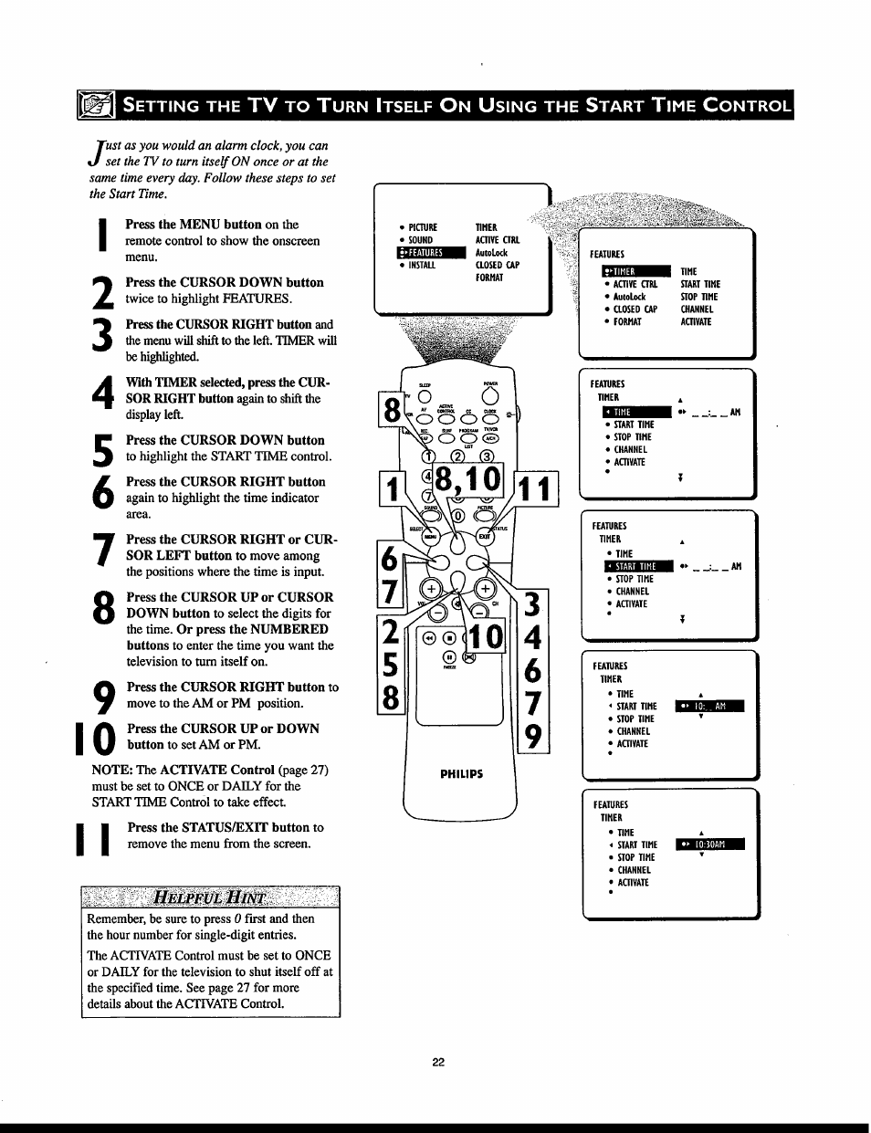 Philips 32PT830H User Manual | Page 22 / 56