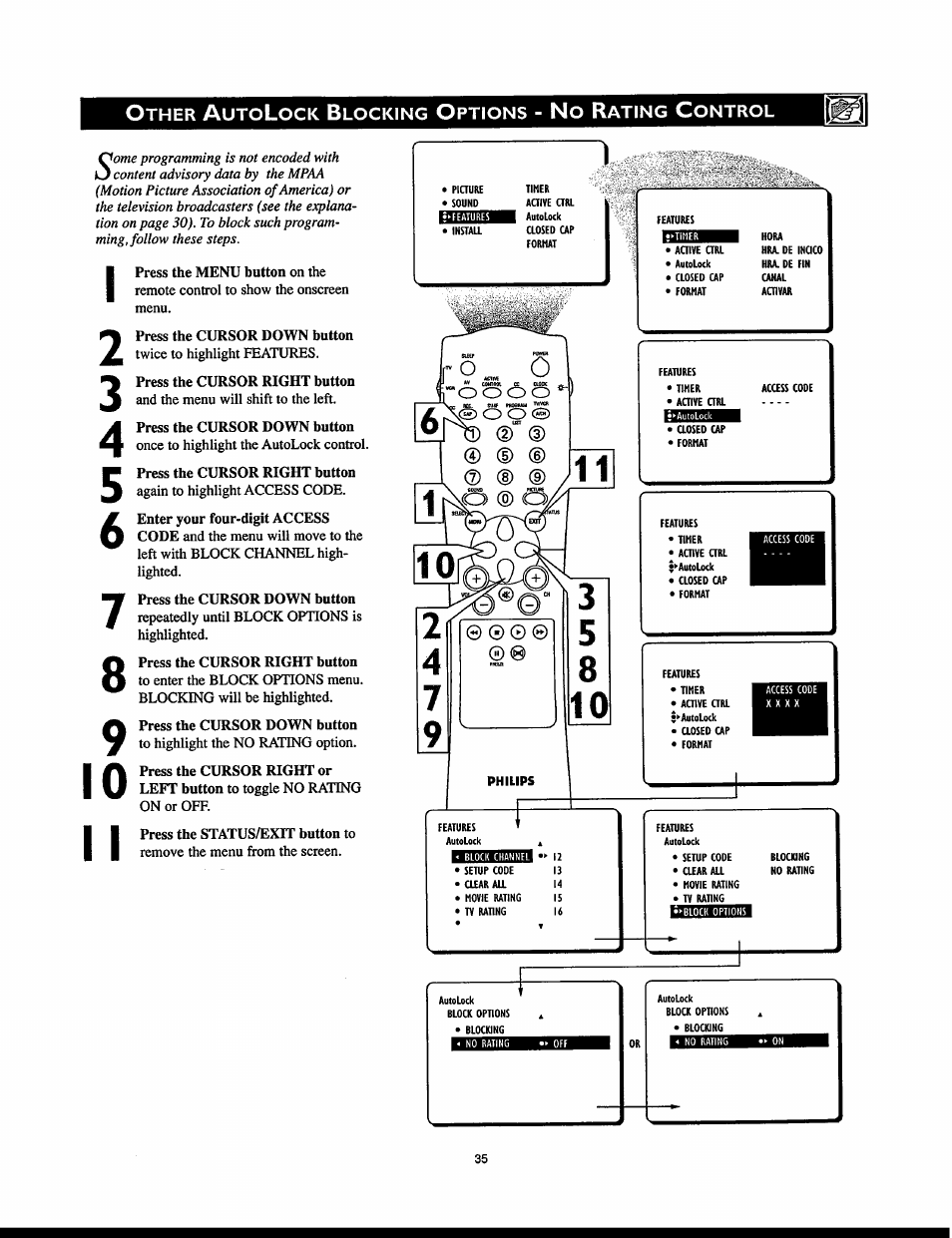 S) cd cd, No r | Philips 32PT830H User Manual | Page 35 / 56