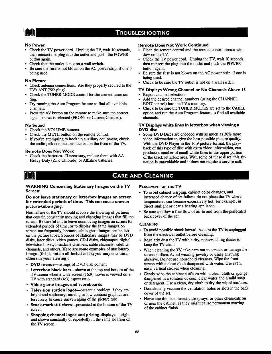 T roubleshooting | Philips 32PT830H User Manual | Page 52 / 56
