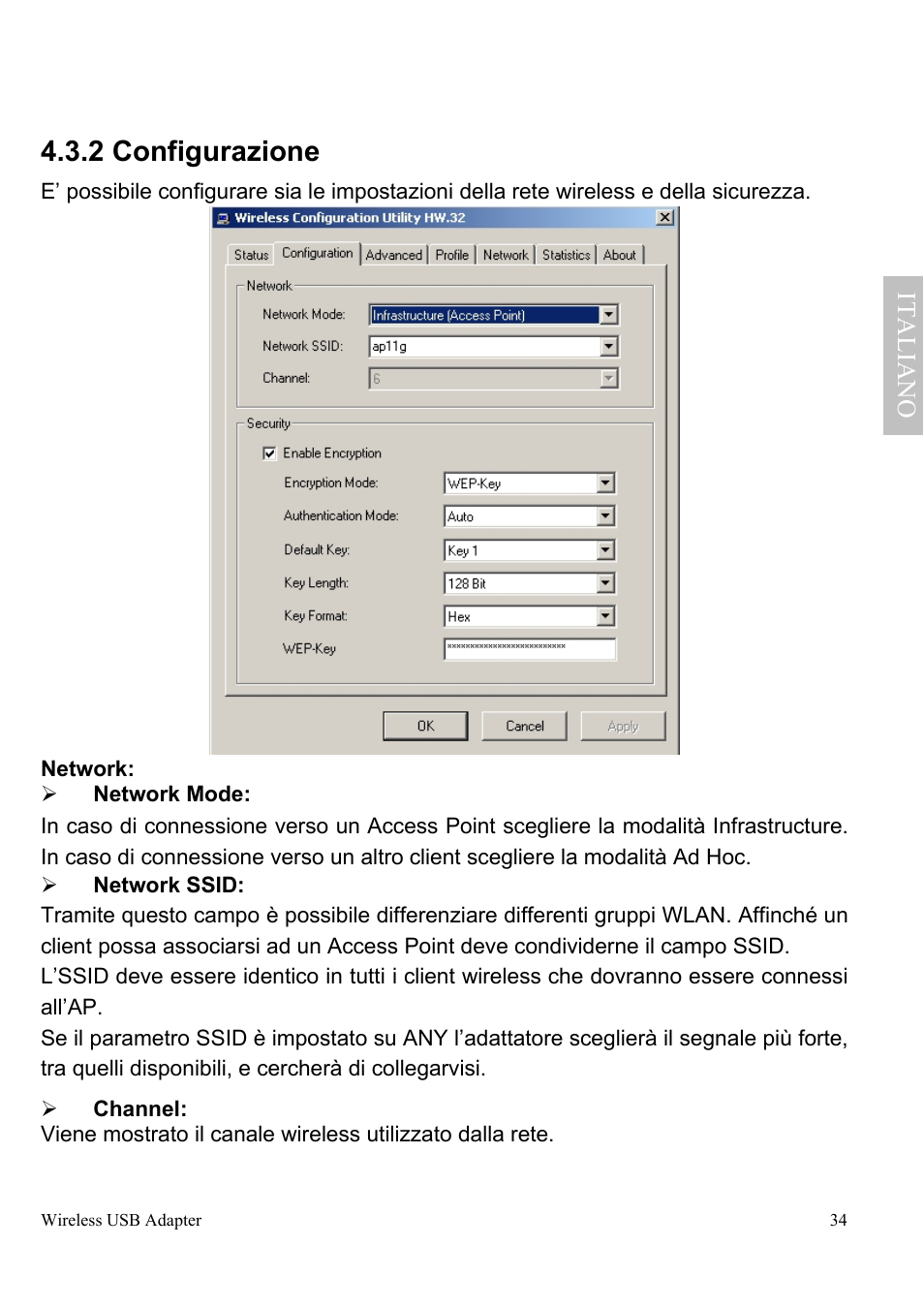 2 configurazione, Ital iano | Atlantis Land A02-UP-W54 User Manual | Page 41 / 75