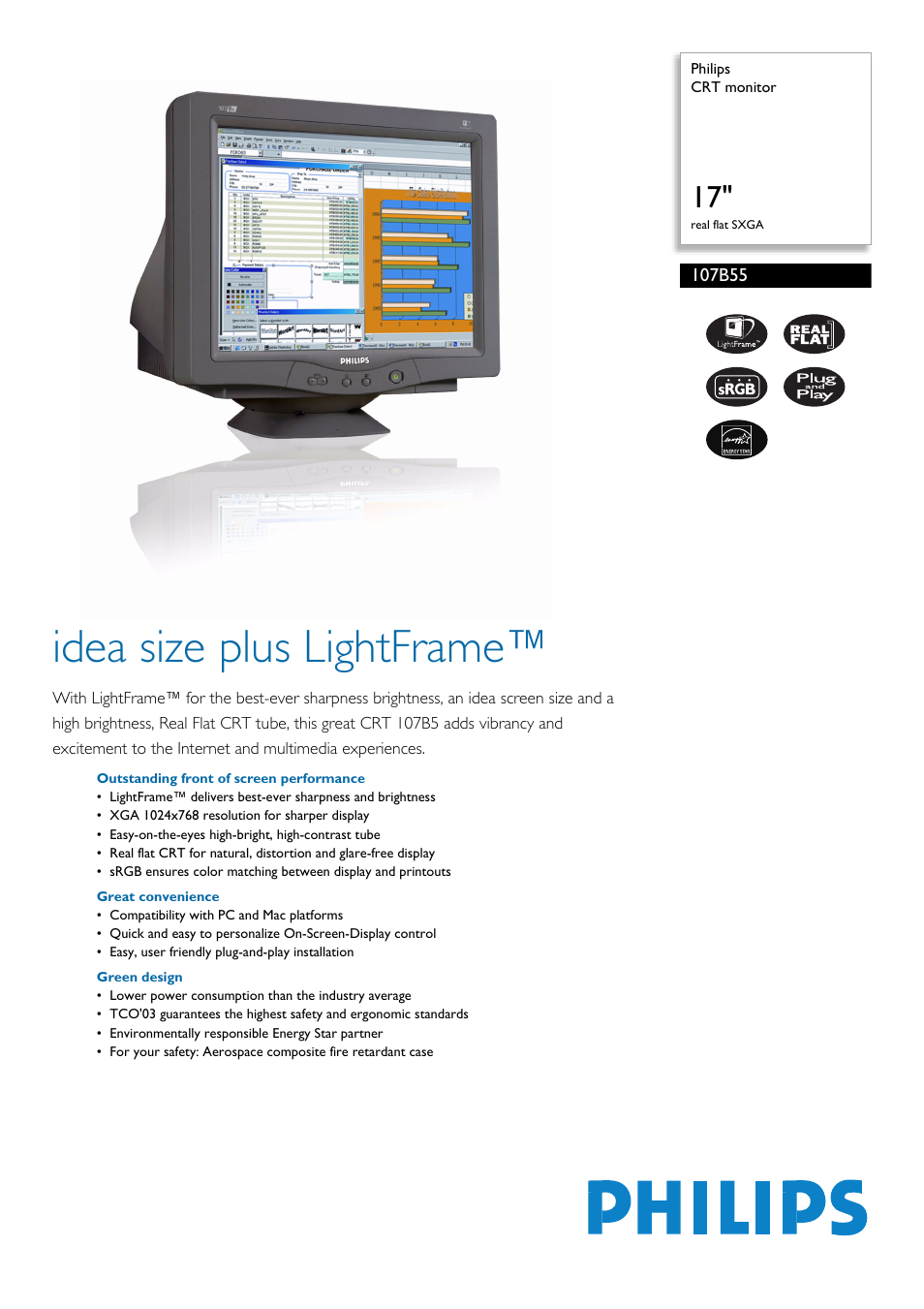 Philips 107B55-99 User Manual | 2 pages