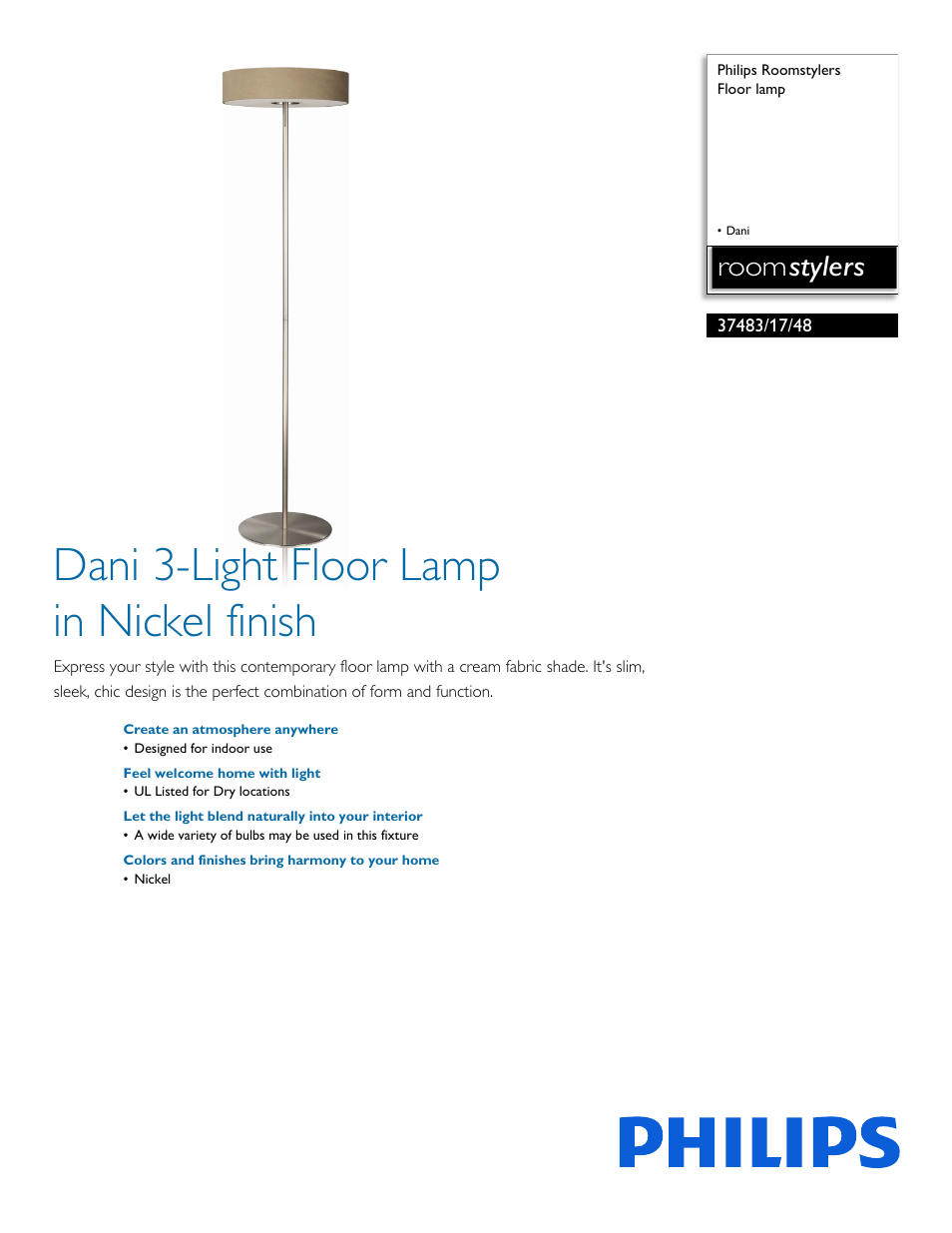 Philips 374831748 User Manual | 2 pages