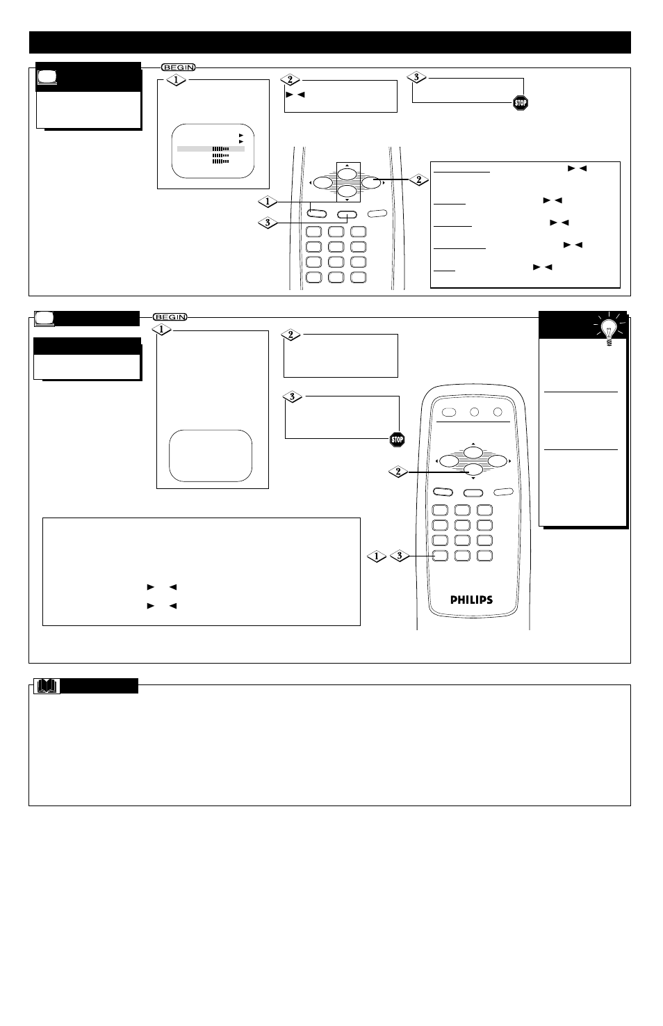 Eatures, Fm m | Philips PR0935B User Manual | Page 7 / 8