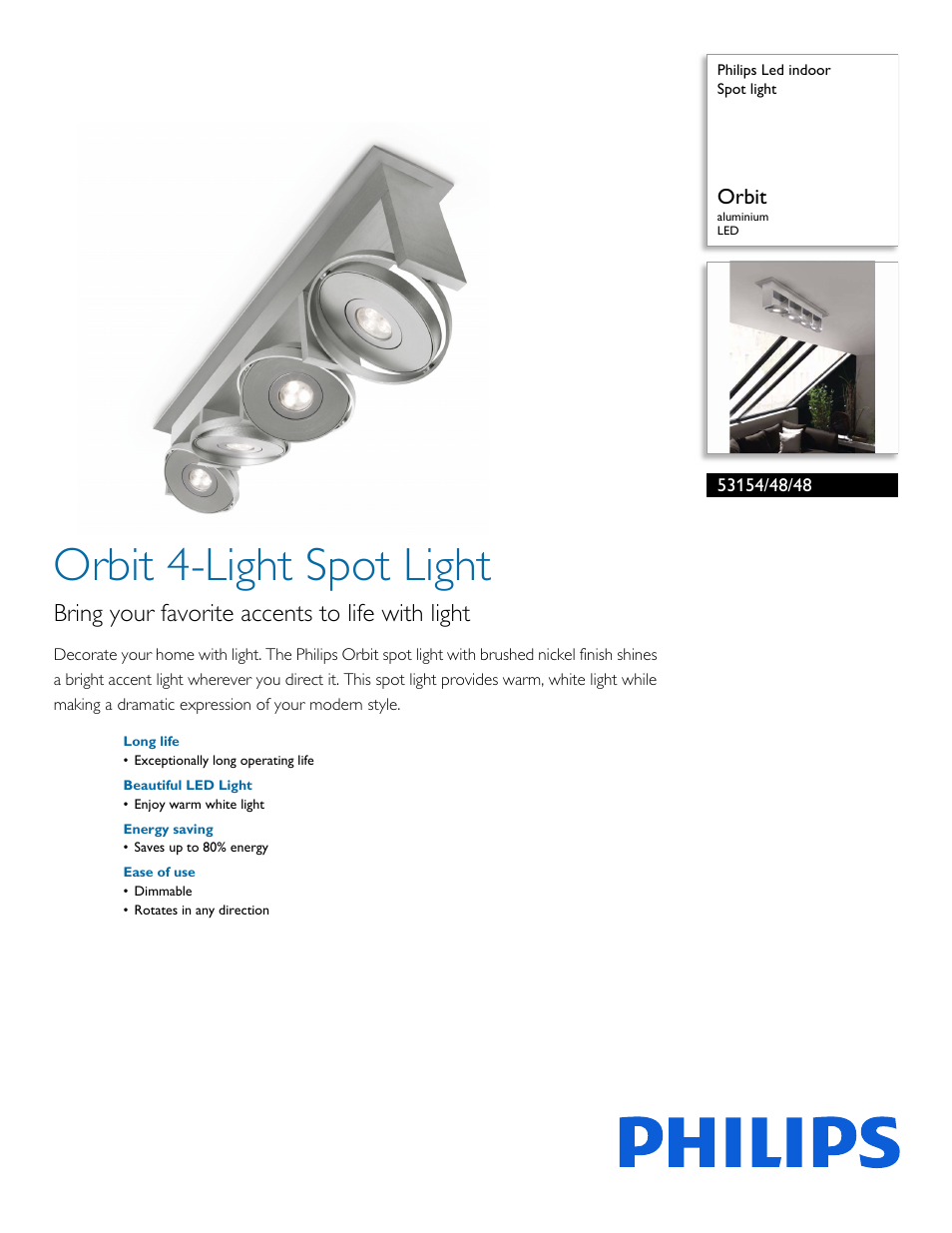 Philips 531544848 User Manual | 2 pages