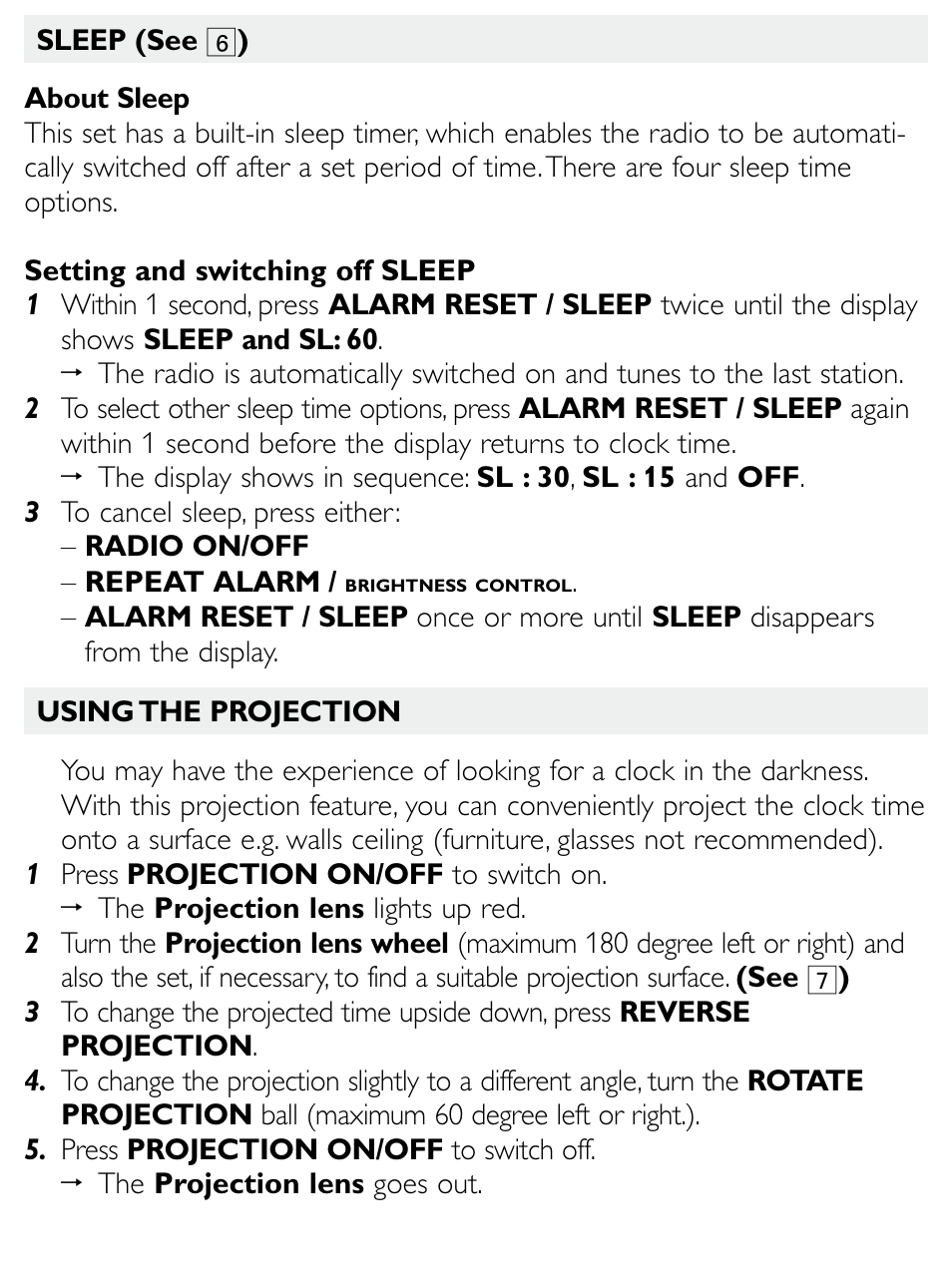 Philips Clock Radio AJ3600 User Manual | Page 14 / 18