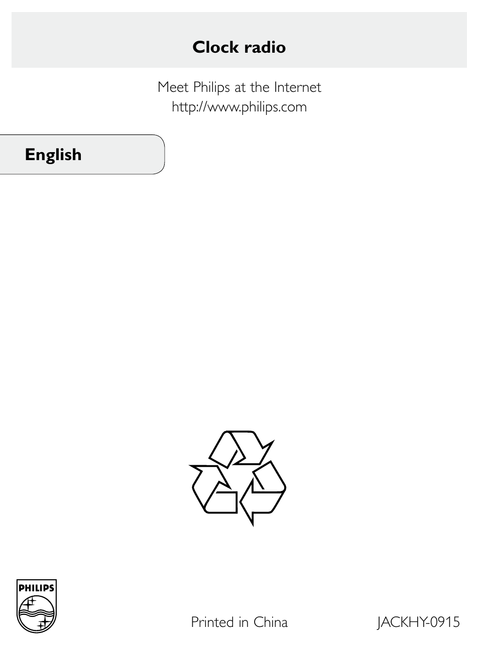 Philips Clock Radio AJ3600 User Manual | Page 18 / 18