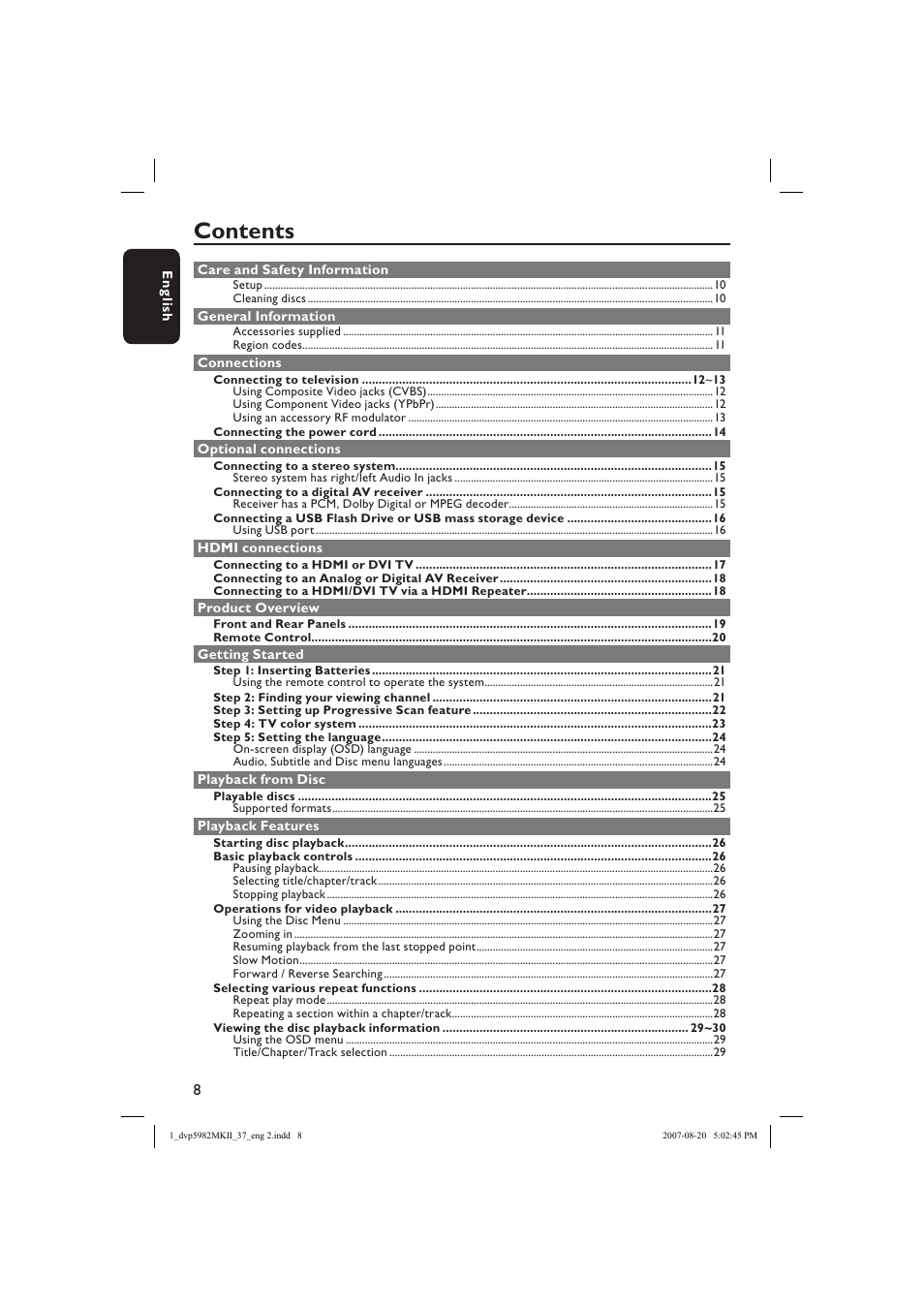 Philips DVP5982-37B User Manual | Page 8 / 57