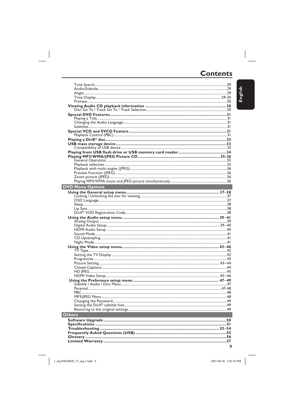 Philips DVP5982-37B User Manual | Page 9 / 57