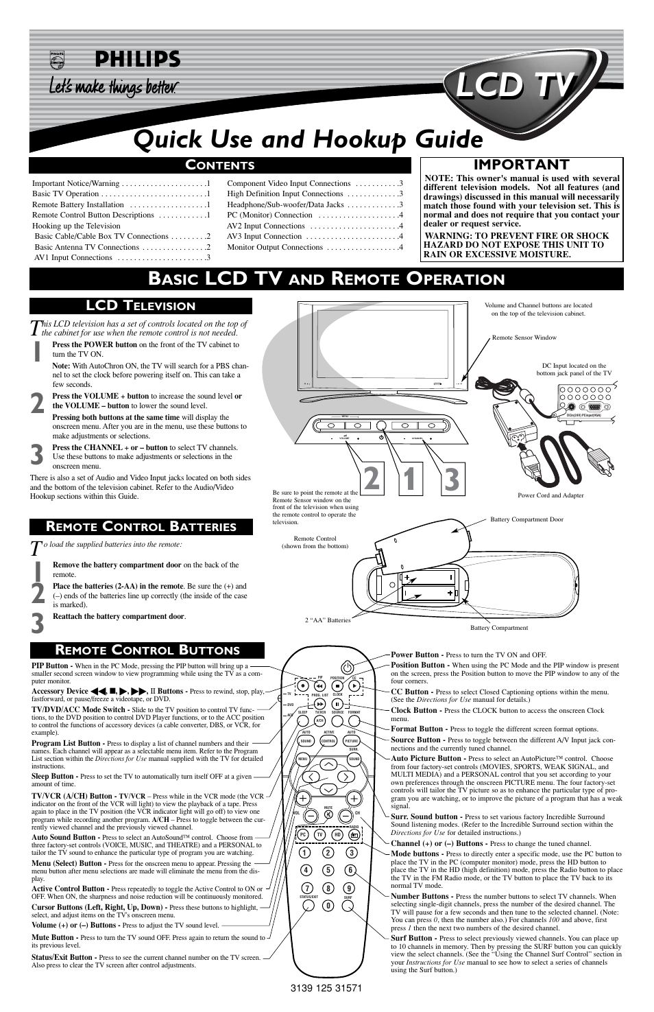 Philips 17PF9945-99 User Manual | 4 pages