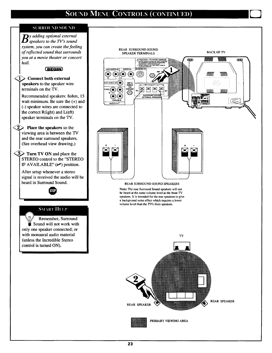 Ound, Ontrous, Continued | Philips MX2790B User Manual | Page 23 / 48