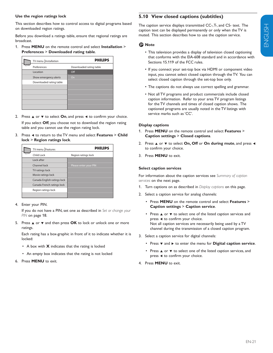 English française esp añol | Philips 47PFL7603D-27 User Manual | Page 23 / 43