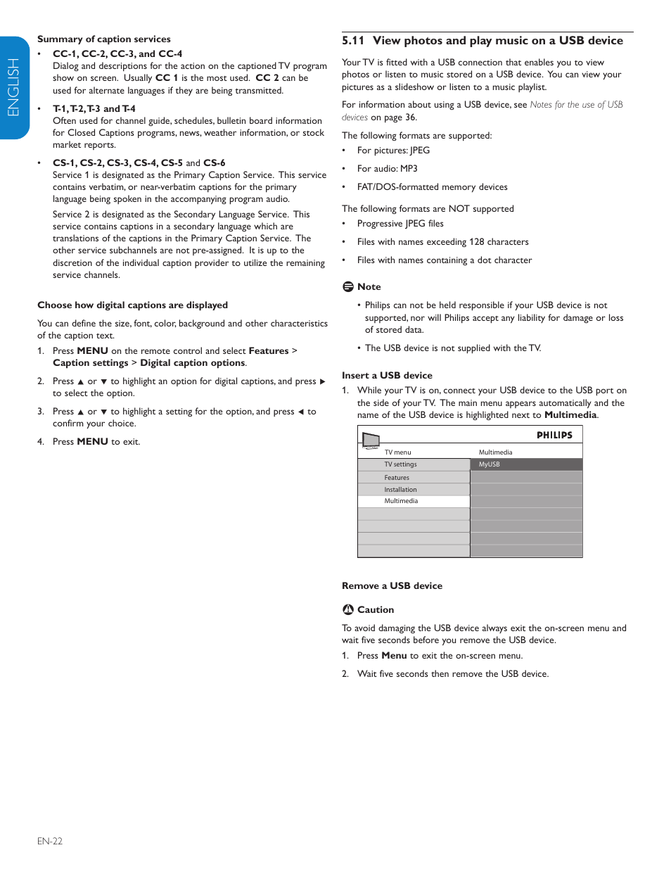 English française esp añol | Philips 47PFL7603D-27 User Manual | Page 24 / 43