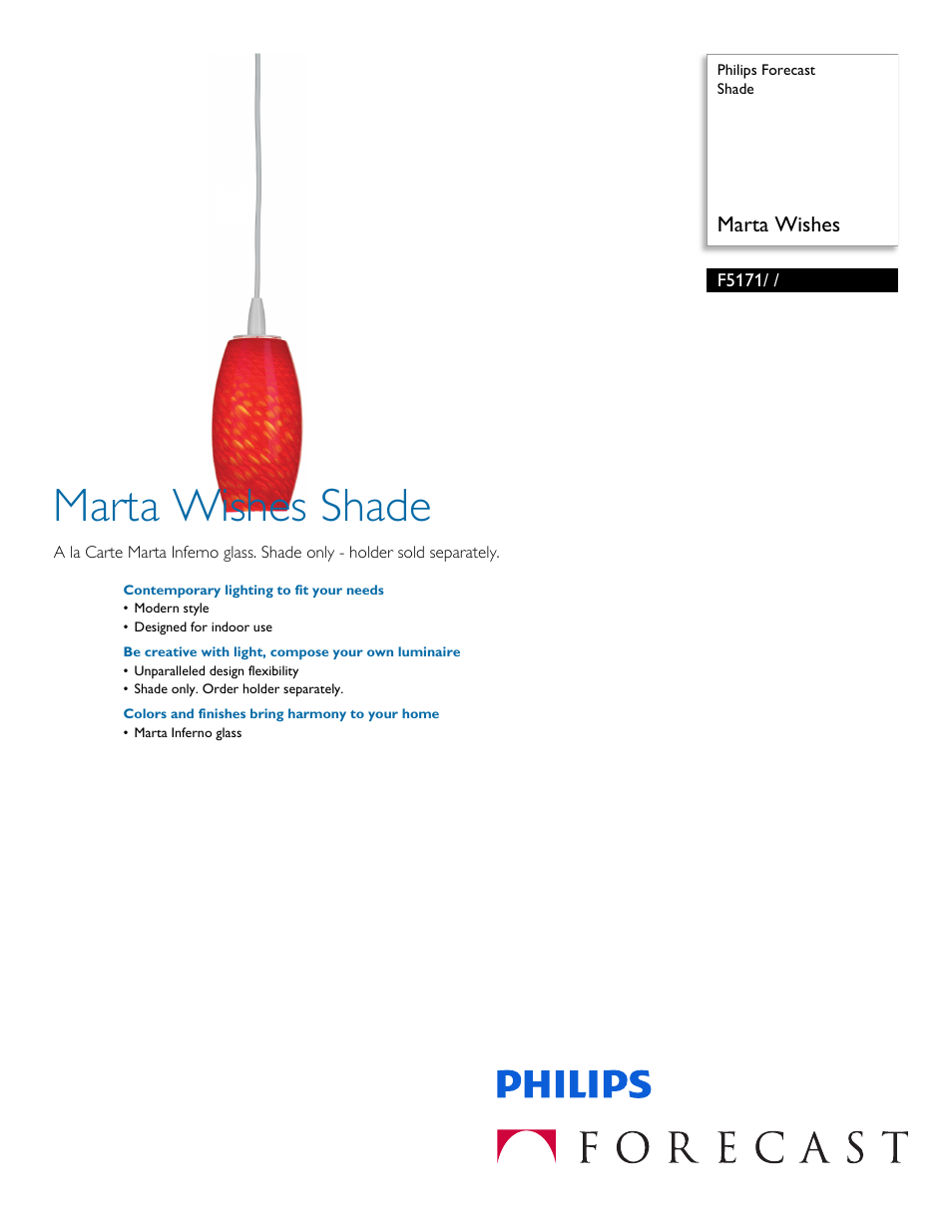 Philips F5171 User Manual | 2 pages