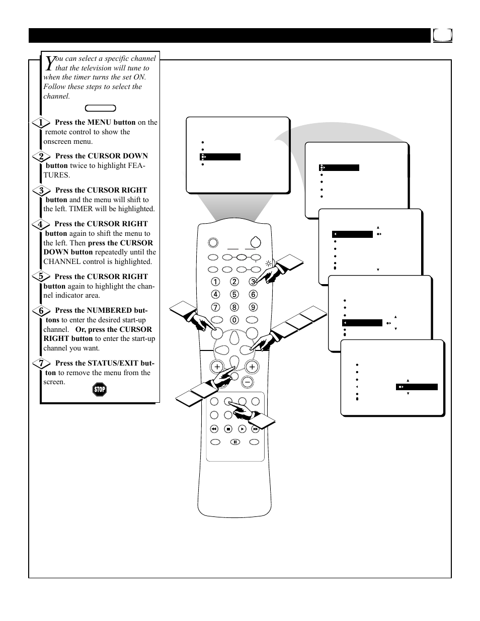 Imer, Electing the, Hannel | Philips 27PT41B User Manual | Page 15 / 52