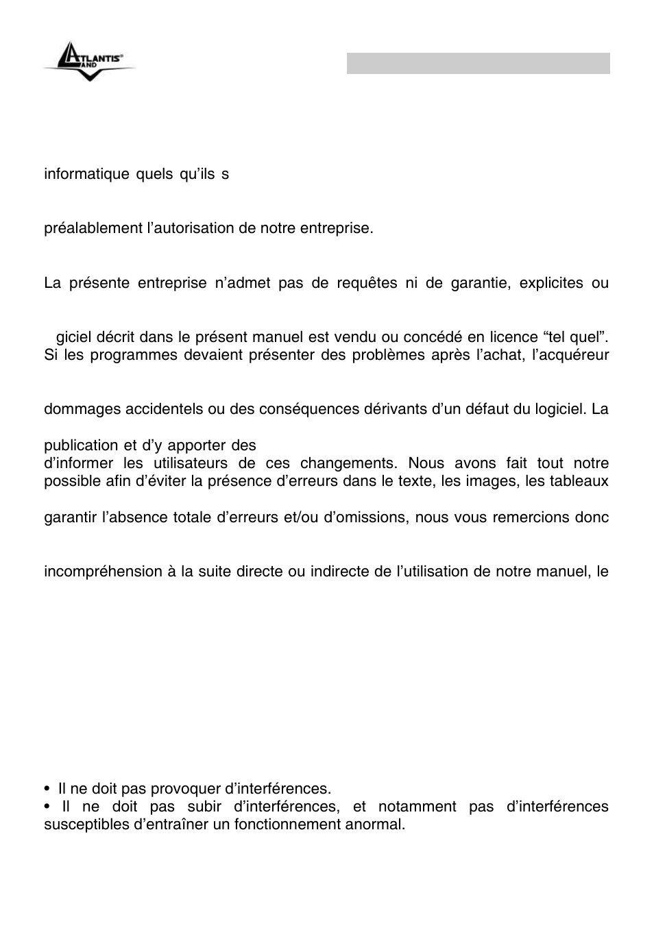 Onepower line interactive (fr) | Atlantis Land OnePower Line Interactive UPS A03-S1501 User Manual | Page 34 / 50