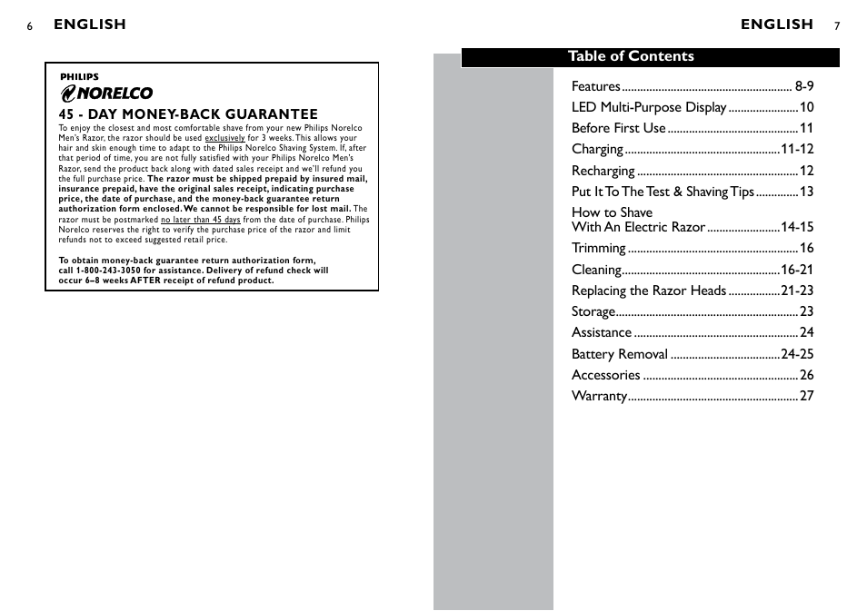 45 - day money-back guarantee | Philips AT790-40 User Manual | Page 4 / 14