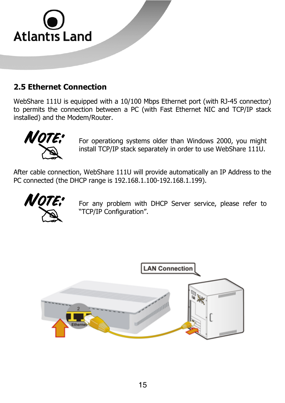 Atlantis Land 111U User Manual | Page 15 / 98