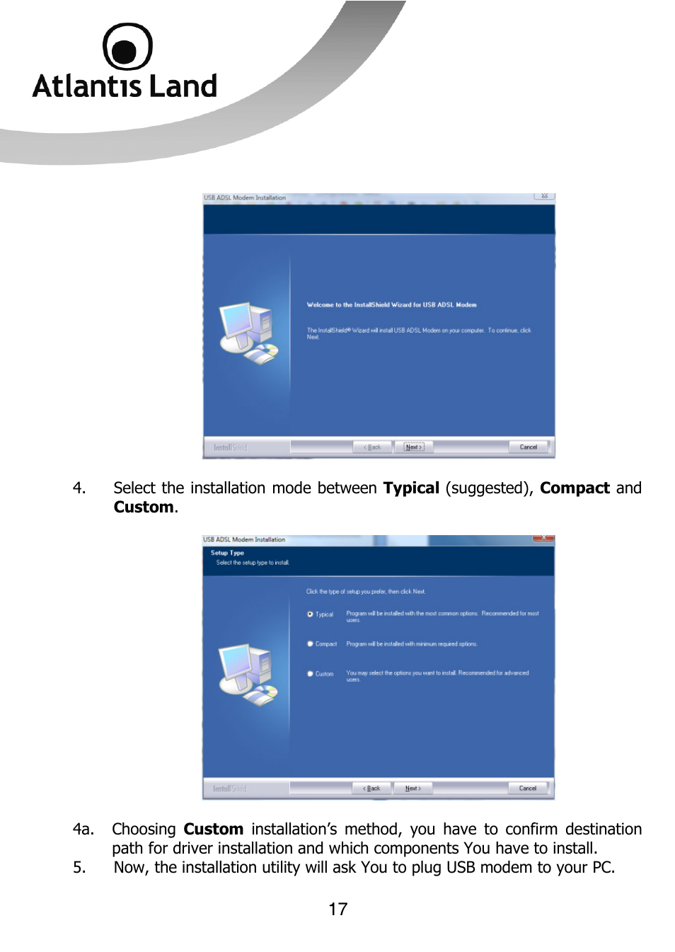 Atlantis Land 111U User Manual | Page 17 / 98