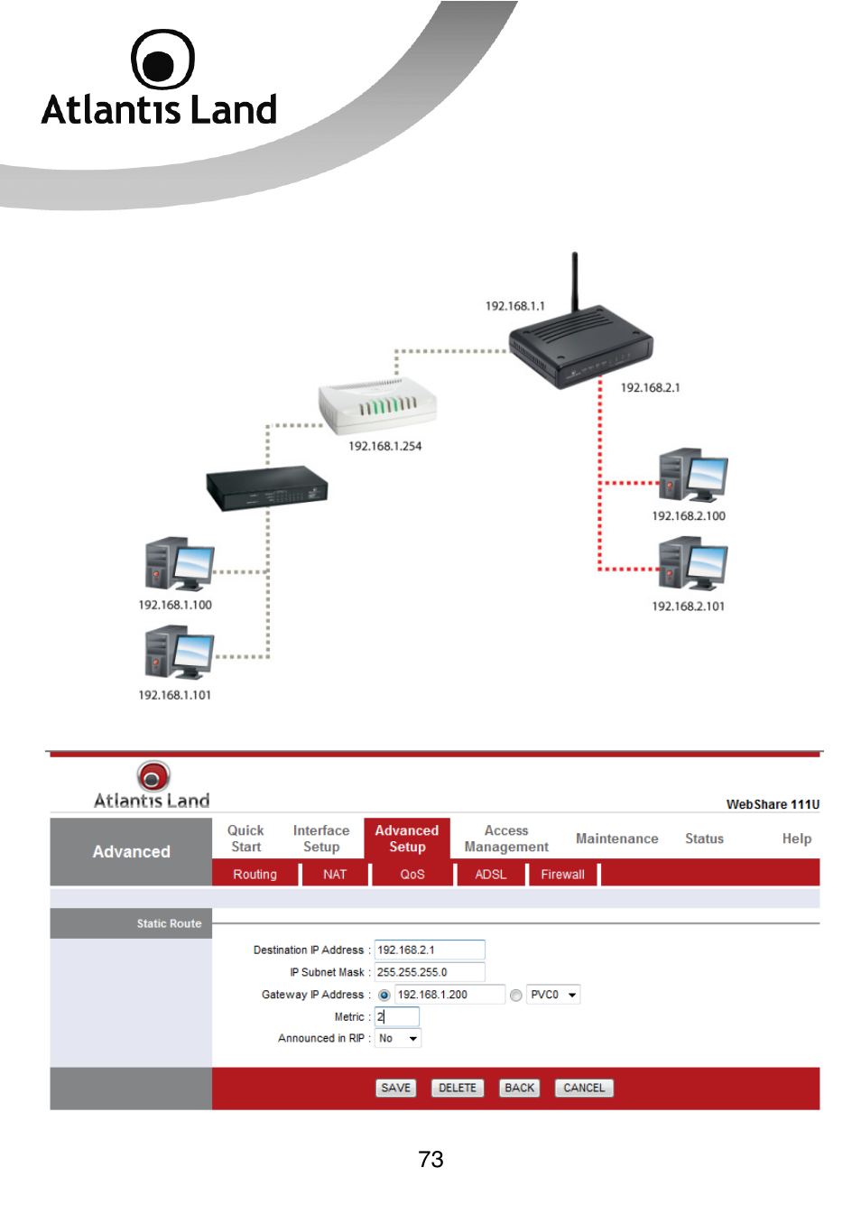 Atlantis Land 111U User Manual | Page 73 / 98