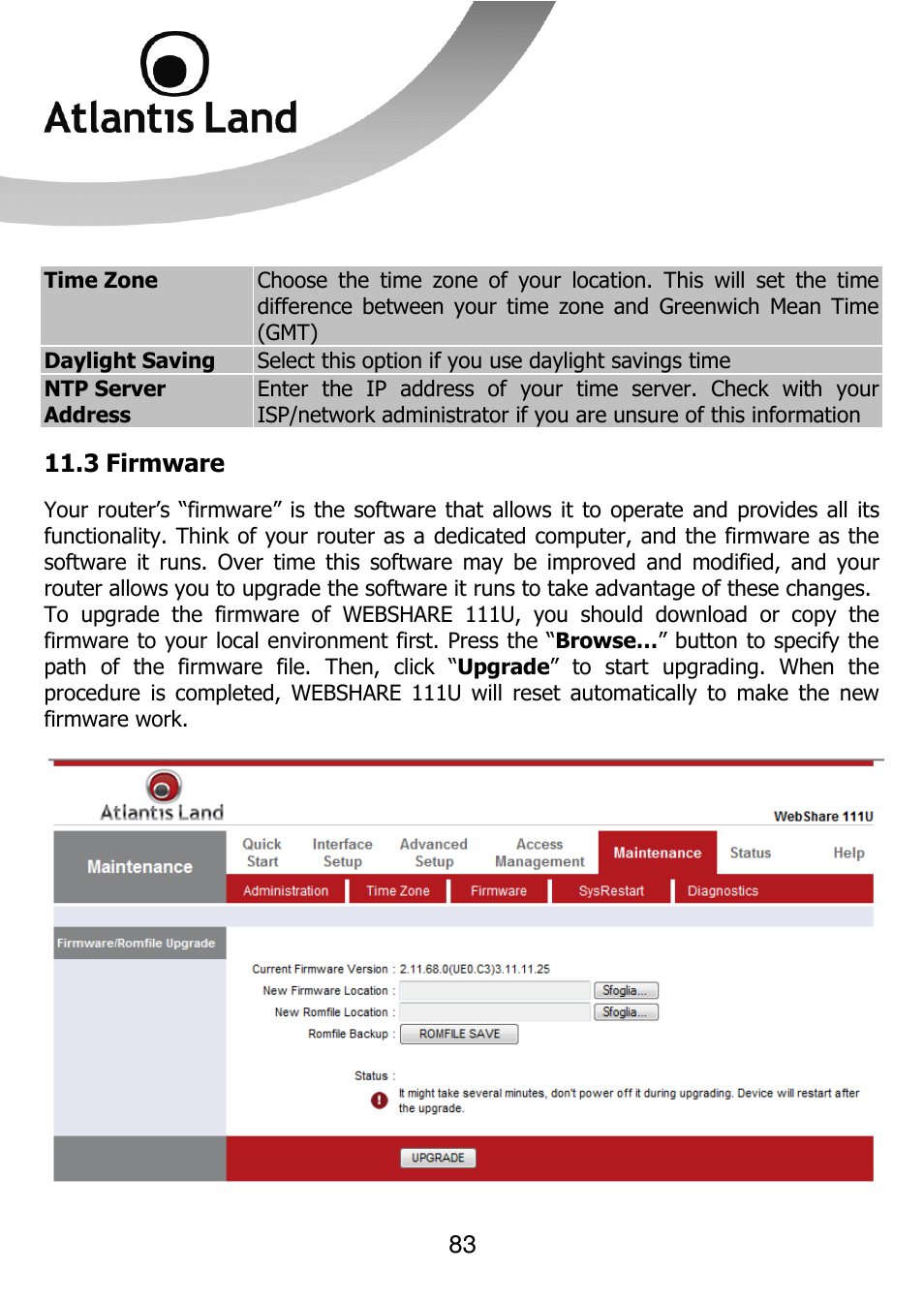 Atlantis Land 111U User Manual | Page 83 / 98