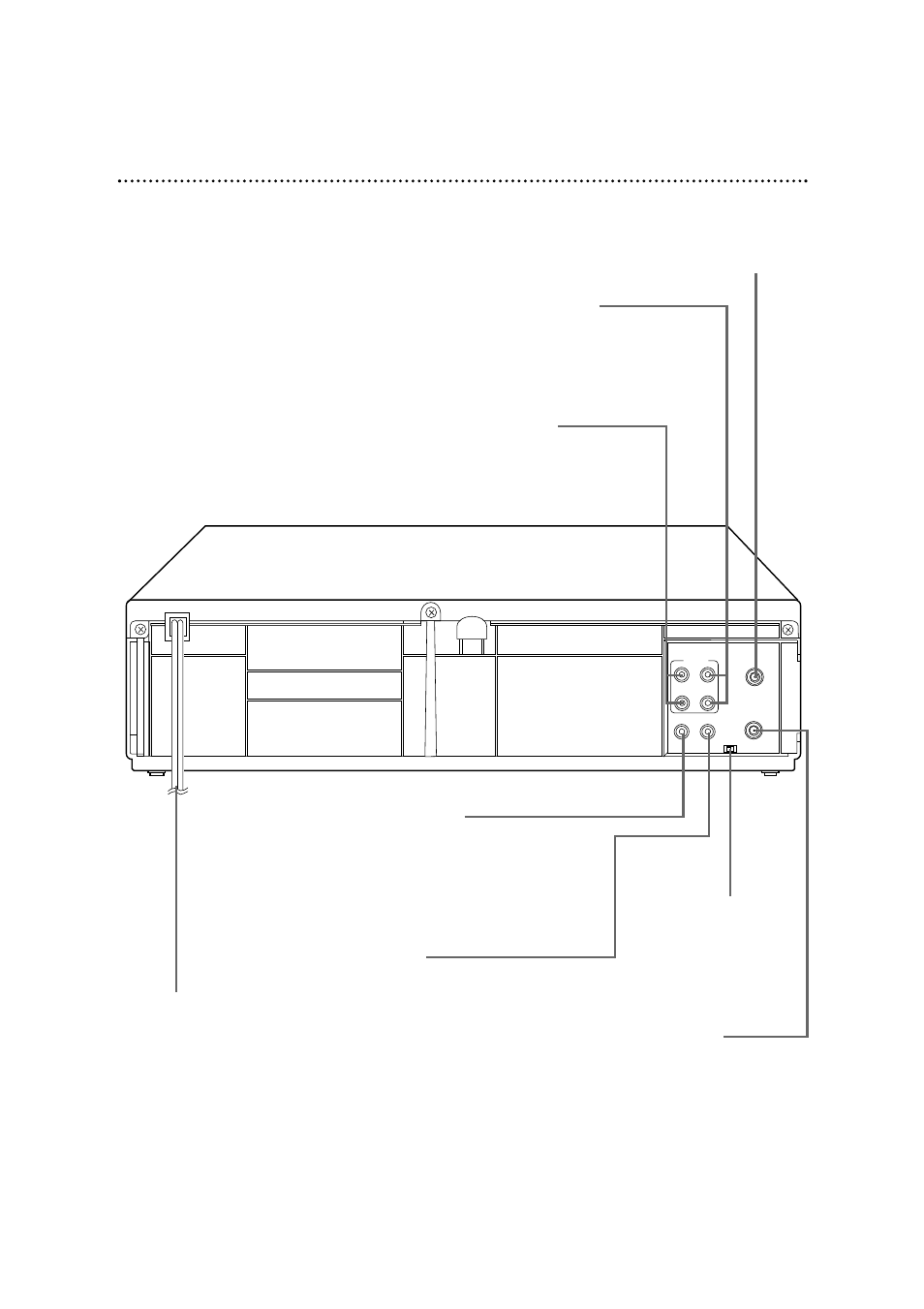 28 rear panel | Philips 4 HD HIFI SMALL CLOCK VCR User Manual | Page 28 / 60
