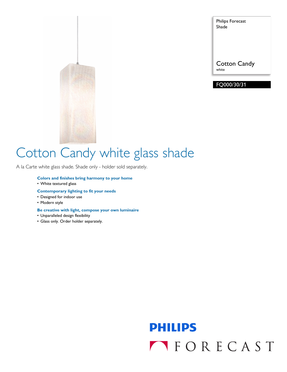 Philips FQ0003031 User Manual | 2 pages