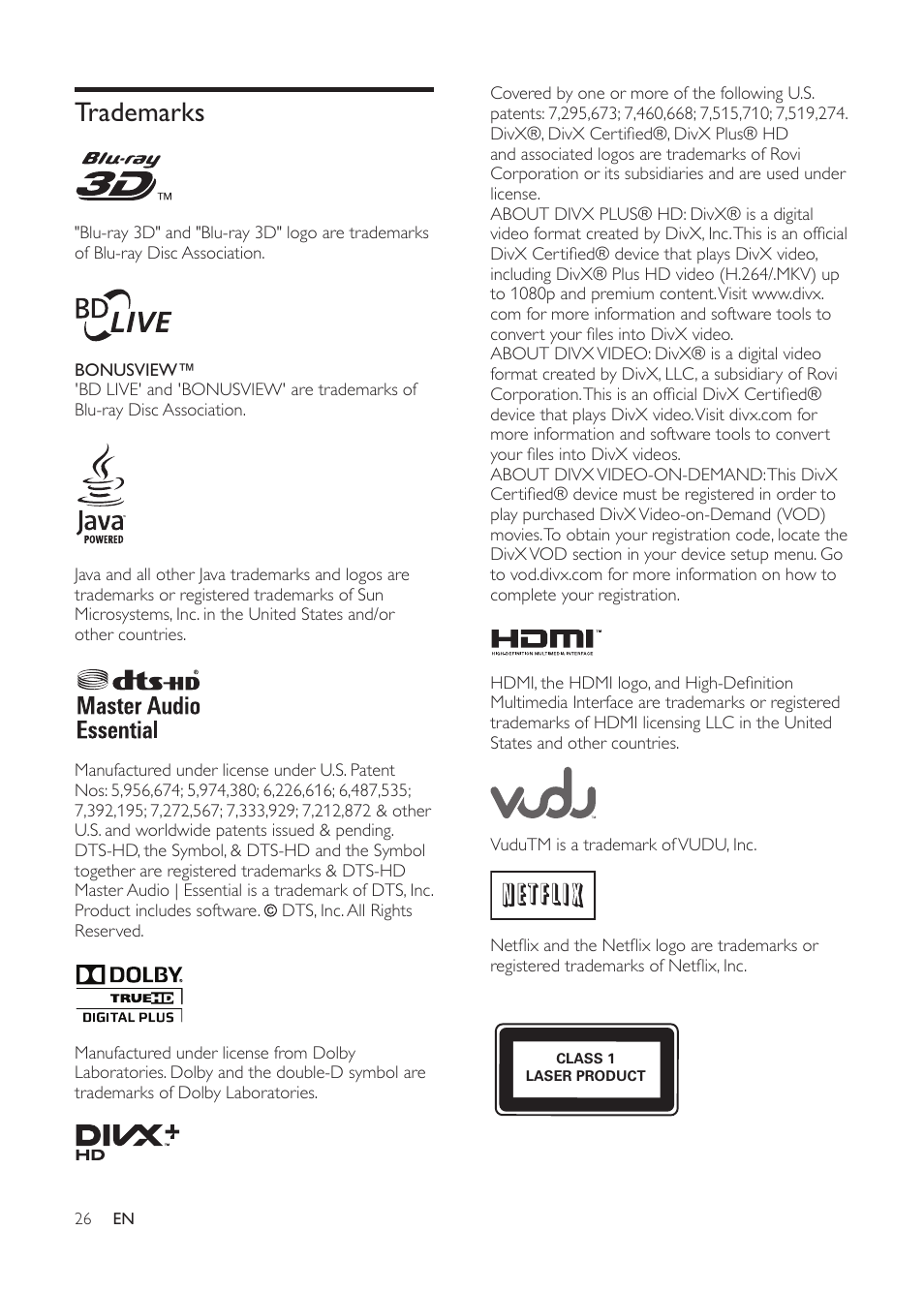 Philips HTS3541-F7 User Manual | Page 28 / 70