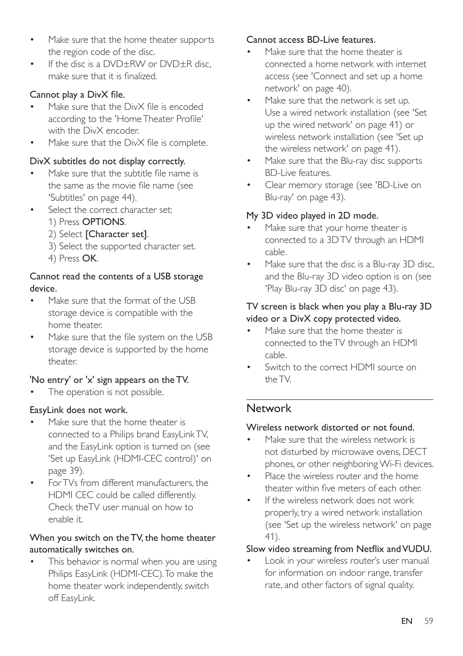 Network | Philips HTS3541-F7 User Manual | Page 61 / 70