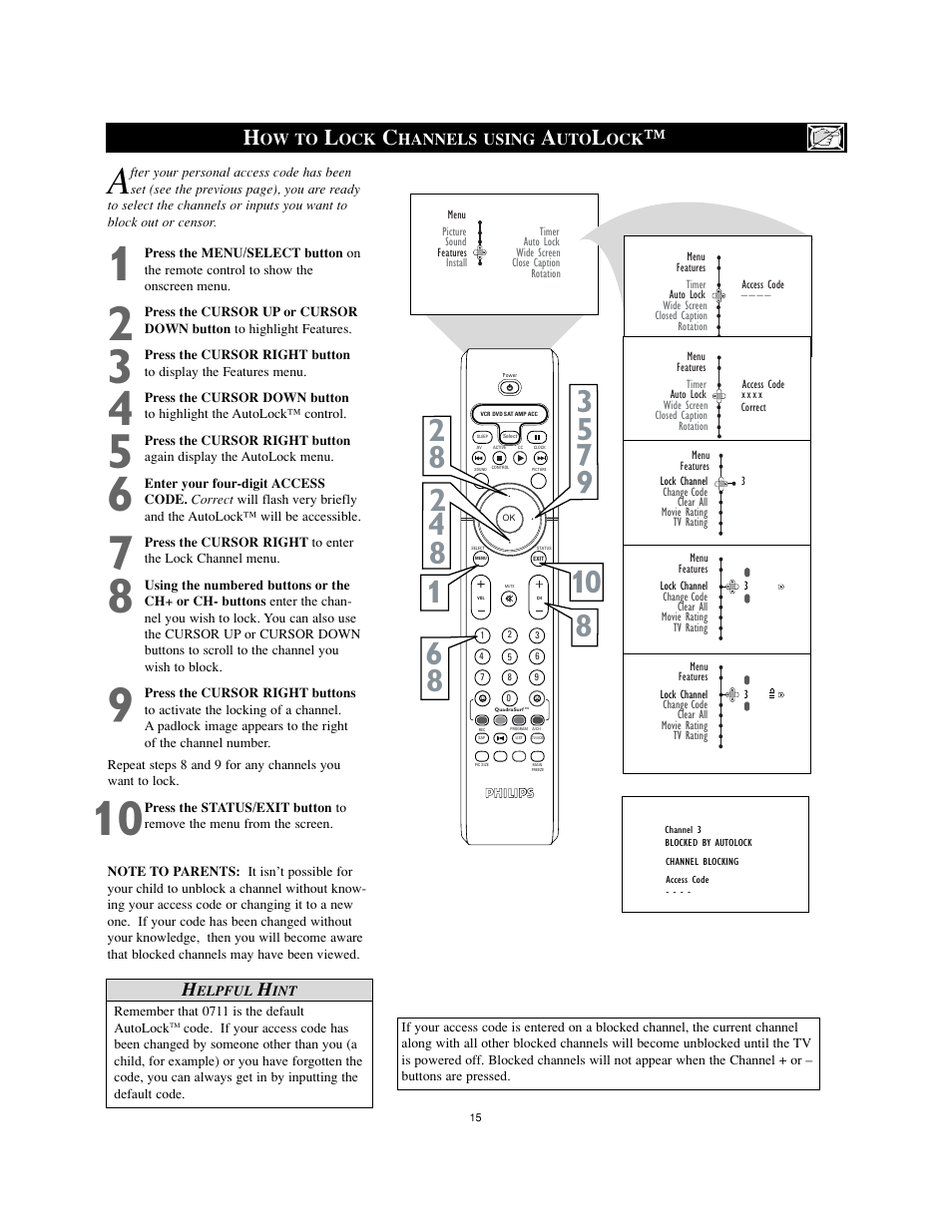 Philips 34PW8402-37B User Manual | Page 15 / 39