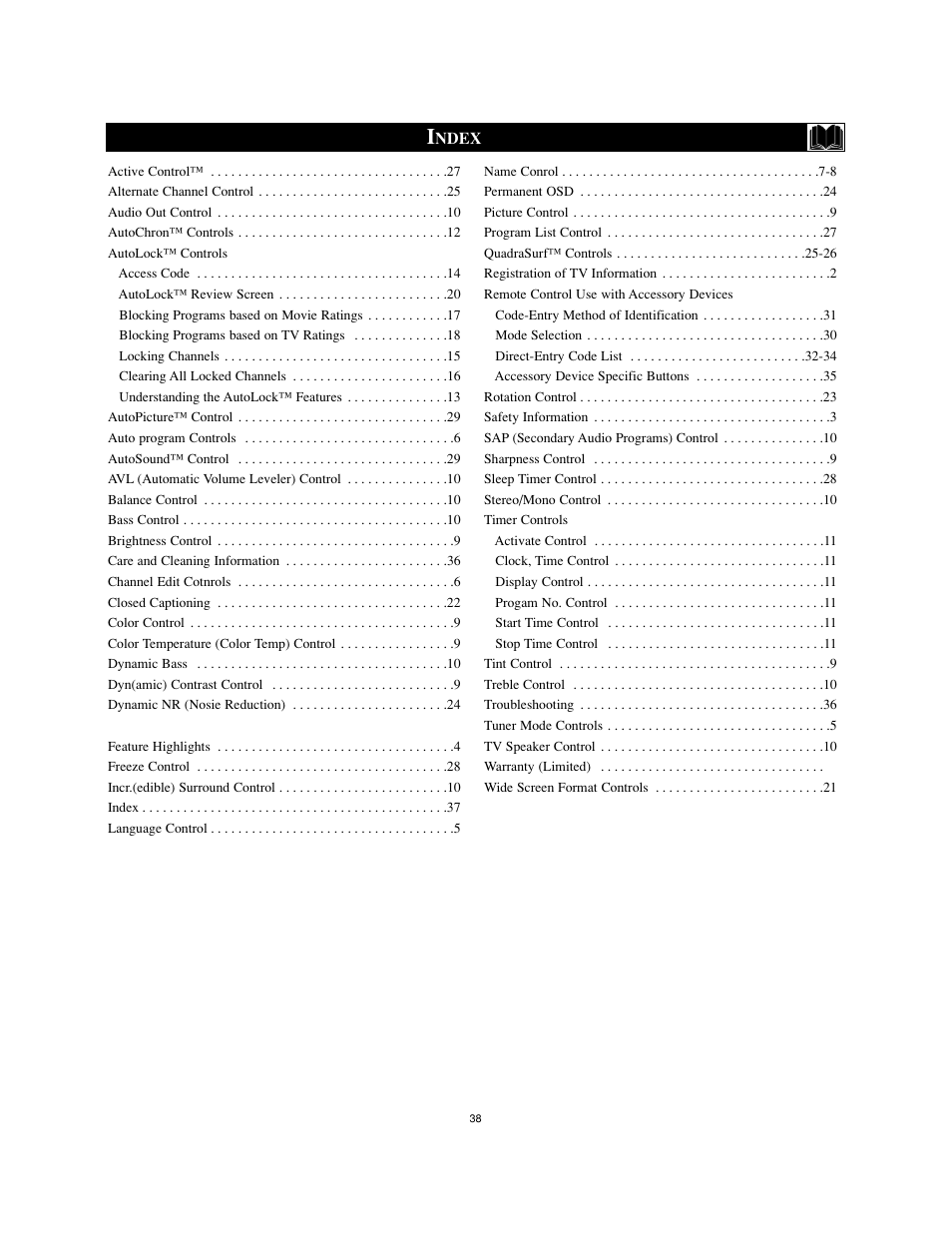 Philips 34PW8402-37B User Manual | Page 38 / 39