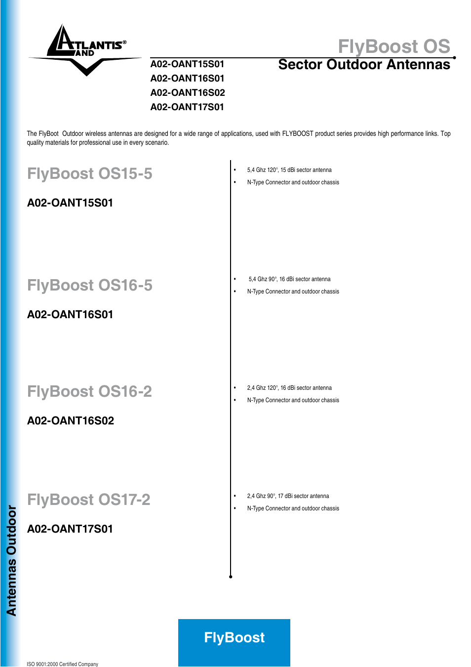 Atlantis Land FlyBoost OS Sector Outdoo User Manual | 2 pages