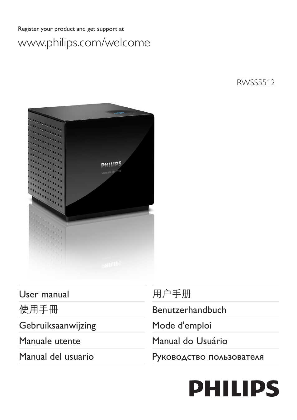 Philips RWSS5512-00 User Manual | 9 pages